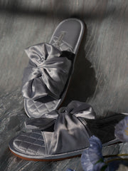 Load image into Gallery viewer, 5 In One Satin Sleep Set - Pillow Case/Eye Cover/Butterfly Knot Slippers/Scrunchies/Hairband