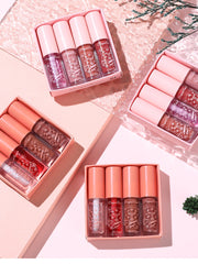 Load image into Gallery viewer, 4 PCS Non-stick Lip Gloss, Lightweight, Long-Lasting Gift Box Lipstick Makeup