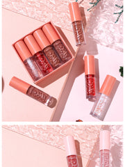 Load image into Gallery viewer, 4 PCS Non-stick Lip Gloss, Lightweight, Long-Lasting Gift Box Lipstick Makeup