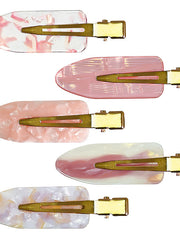 Load image into Gallery viewer, 5PCS No Bend Hair Clips, No Crease Curl Pins, Colorful Bang Seamless Duckbill Barrette