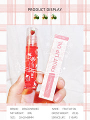 Load image into Gallery viewer, 6 PCS Fruit Flavor Moisturizing Lip Oil Roller, Shiny Lip Balm, Glossy Lipstick Makeup