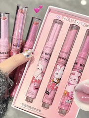 Load image into Gallery viewer, Heart Shaped Lipstick/Lip Gloss Set - 3 PCS Color Cosmetic Glossy Lip Care for Adults