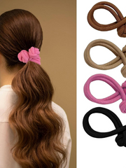 Load image into Gallery viewer, 4 Pcs High Elastic Hair Ties with Knot Ball for Women Teen Girls Hair Accessories