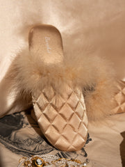Load image into Gallery viewer, Satin Fluffy Slippers
