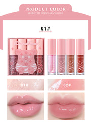 Load image into Gallery viewer, 4 PCS Non-stick Lip Gloss, Lightweight, Long-Lasting Gift Box Lipstick Makeup
