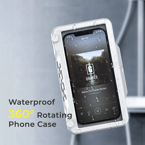 360° Rotating Waterproof Shower Phone Holder Smartphone Stand Accessories Mount