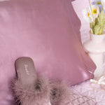 Load image into Gallery viewer, Satin Fluffy Slippers
