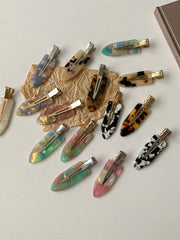 Load image into Gallery viewer, 5PCS No Bend Hair Clips, No Crease Curl Pins, Colorful Bang Seamless Duckbill Barrette
