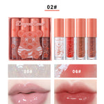 Load image into Gallery viewer, 4 PCS Non-stick Lip Gloss, Lightweight, Long-Lasting Gift Box Lipstick Makeup

