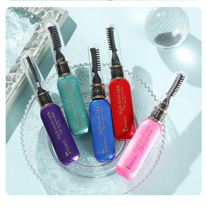6 PCS Temporary Hair Mascara Instantly Hair Color Dye Brush, Great Gift for Girls, Women