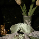 Load image into Gallery viewer, 5 In One Satin Sleep Set - Pillow Case/Eye Cover/Slippers/Scrunchies/Hairband
