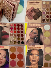 Load image into Gallery viewer, Book-Style Makeup Palette Kit With Sample Looks
