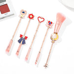 Load image into Gallery viewer, 8 In 1 Sailor Moon Makeup Brush Set with Dust Bag
