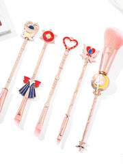 Load image into Gallery viewer, 8 In 1 Sailor Moon Makeup Brush Set with Dust Bag

