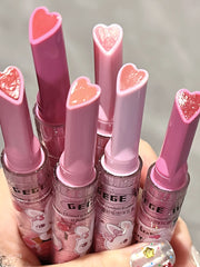Load image into Gallery viewer, Heart Shaped Lipstick/Lip Gloss Set - 3 PCS Color Cosmetic Glossy Lip Care for Adults
