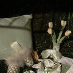 Load image into Gallery viewer, 5 In One Satin Sleep Set - Pillow Case/Eye Cover/Slippers/Scrunchies/Hairband
