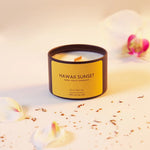 Load image into Gallery viewer, orange peel and coconut and rum scented candle
